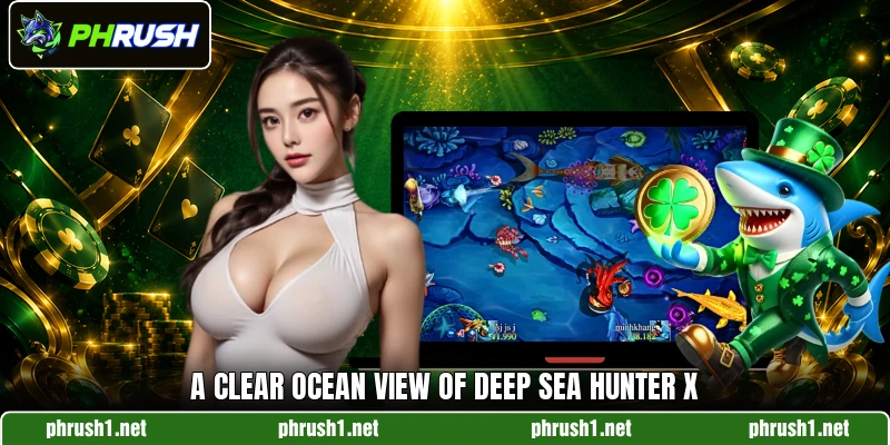 A clear ocean view of Deep Sea Hunter X