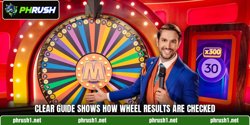 Clear guide shows how wheel results are checked