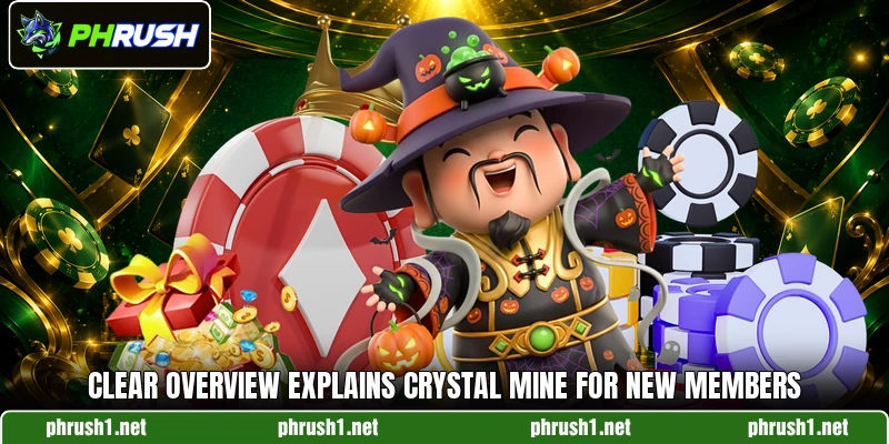 Clear overview explains Crystal Mine for new members