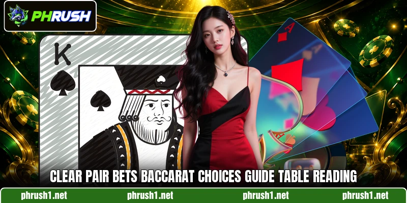 Clear pair bets baccarat choices guide table reading