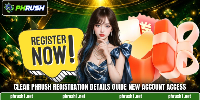 Clear PHRUSH registration details guide new account access