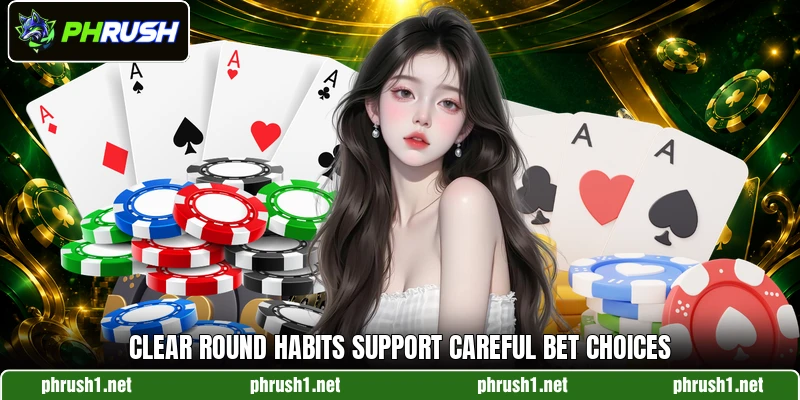 Clear round habits support careful bet choices