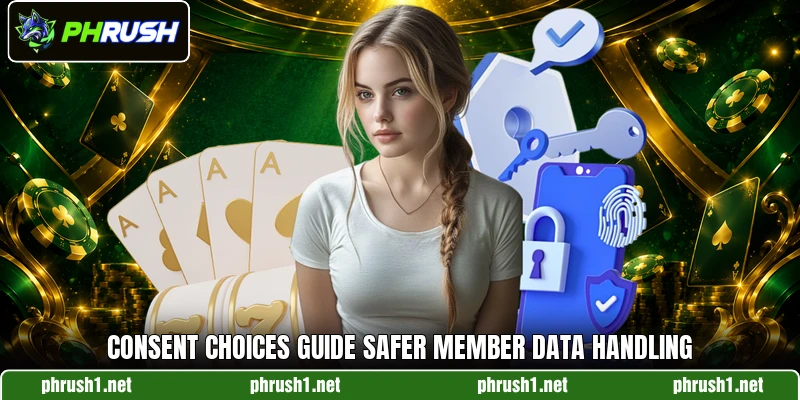 Consent choices guide safer member data handling