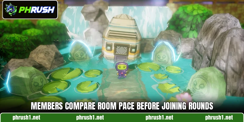 Members compare room pace before joining rounds