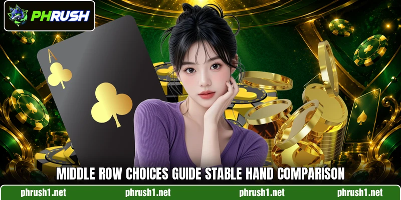 Middle row choices guide stable hand comparison