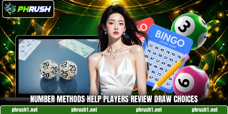 Number methods help players review draw choices