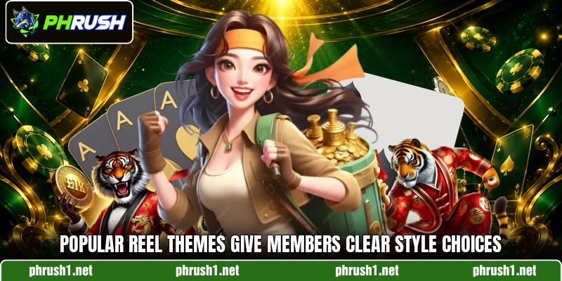 Popular reel themes give members clear style choices