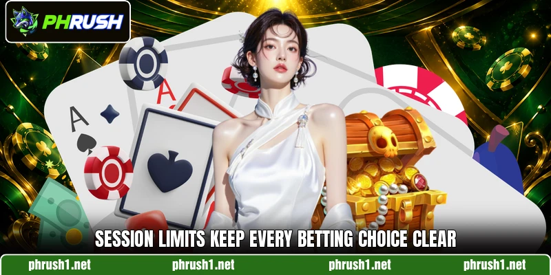 Session limits keep every betting choice clear