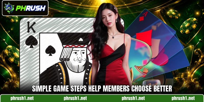 Simple game steps help members choose better