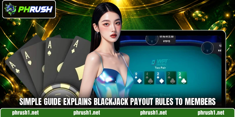 Simple guide explains blackjack payout rules to members