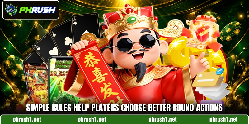 Simple rules help players choose better round actions