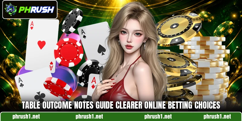 Table outcome notes guide clearer online betting choices