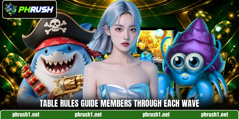 Table rules guide members through each wave